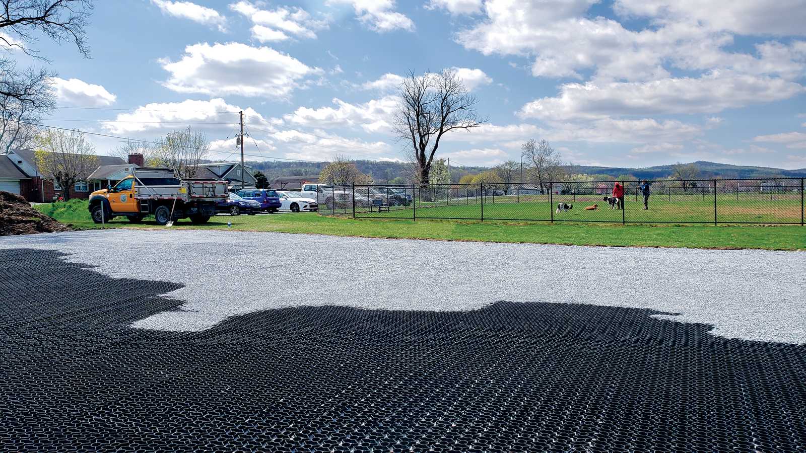 Grass Surfaced Permeable Parking Foundation Systems